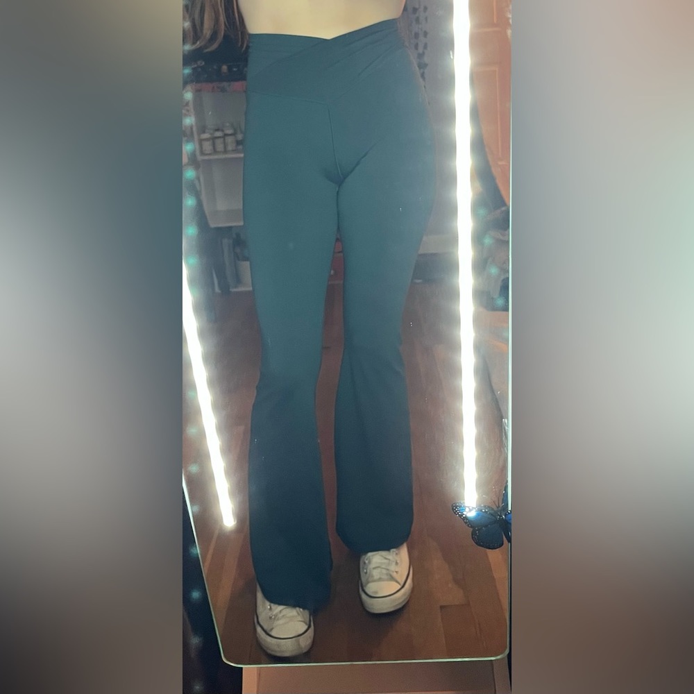 Aerie Crossover Flare Leggings